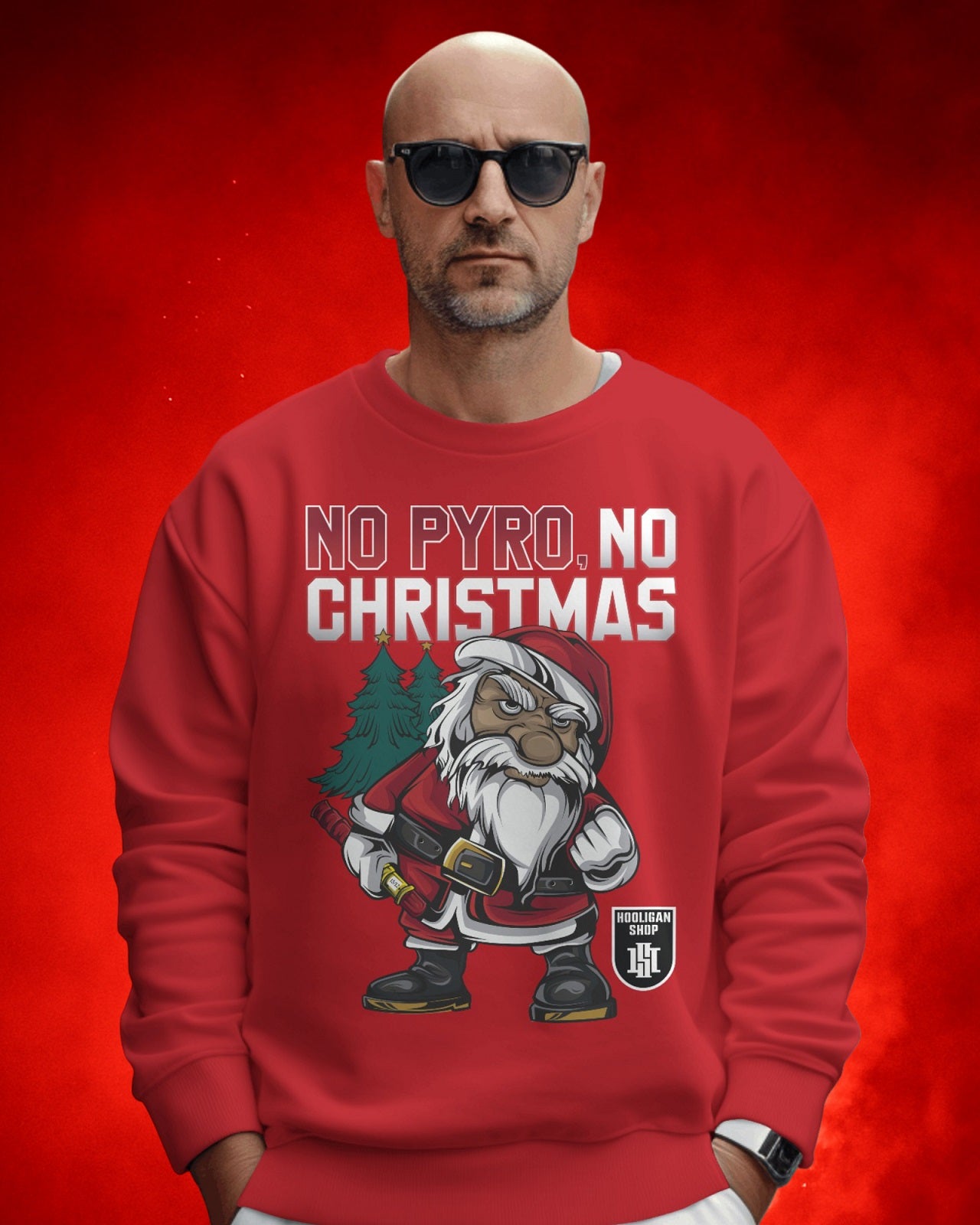 Kersttrui - No Pyro, No Christmas 🎁