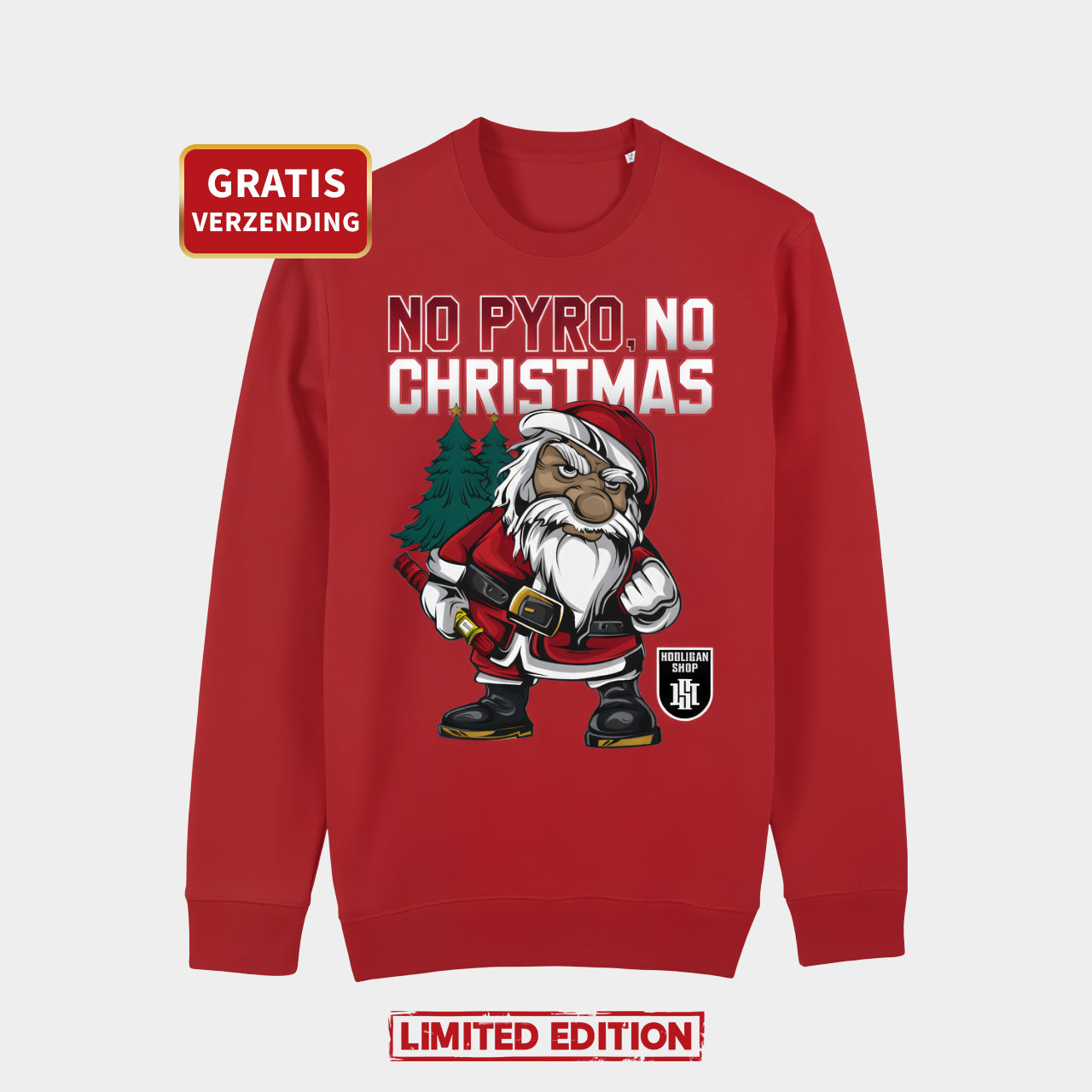 Kersttrui - No Pyro, No Christmas 🎁