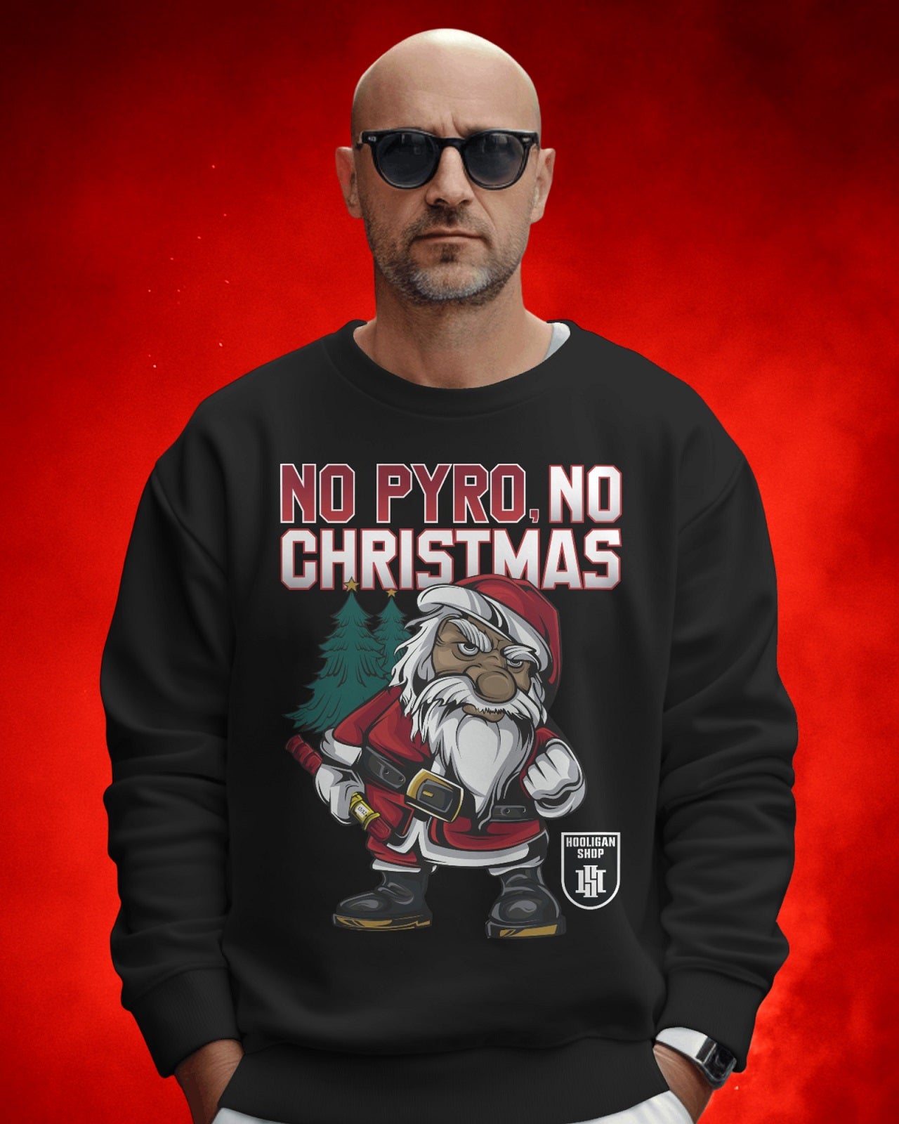 Kersttrui - No Pyro, No Christmas 🎁