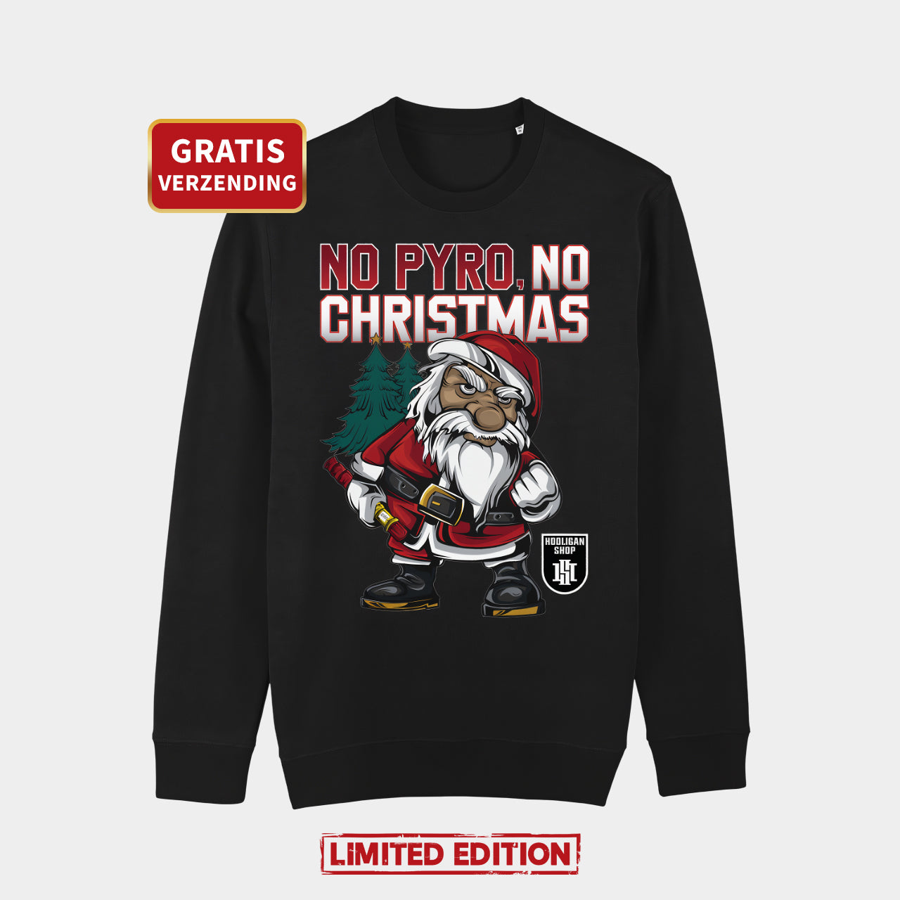 Kersttrui - No Pyro, No Christmas 🎁